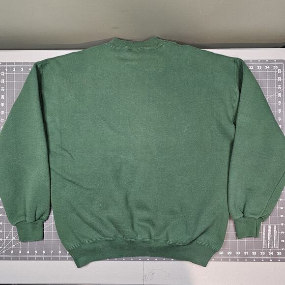 Vintage Russell Athletics Sweatshirt XL Green Crewneck 90s USA Boxy Essential - Picture 5 of 8